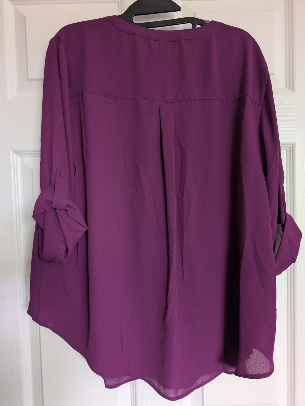 Torrid Magenta Harper Blouse - Picture 3 of 3